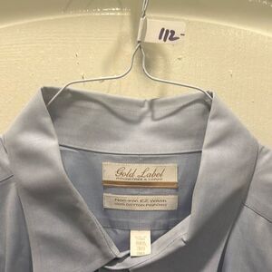 Dress Shirt Gold Label Roundtree & York. 18 1/2 - 35